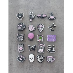6 Croc Charms Witchy