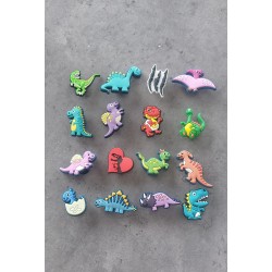 6 Croc Charm Dinosaurs