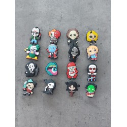 6 Croc Charms Horror